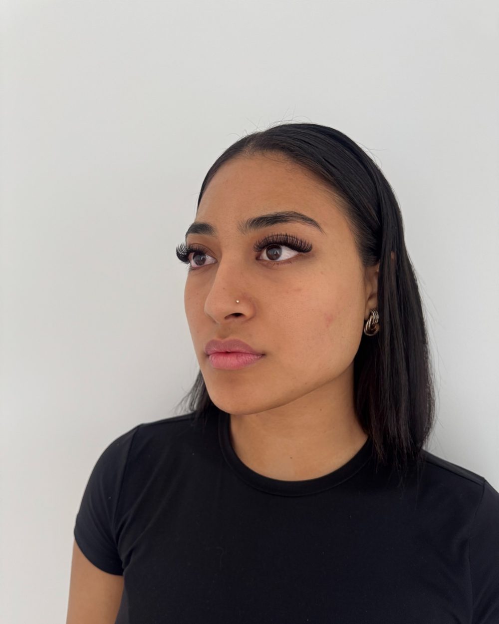 The Bold mega volume lash set on a client
